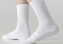 棉十三袜子男士长筒男袜中筒春秋季商务休闲纯色黑白色潮长袜运动风7双 实拍图