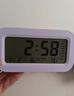 康巴丝（Compas）电子闹钟夜光智能语音报时起床神器闹铃强力叫醒儿童学生床头钟开学必备 2139 白色充电款开学季 实拍图