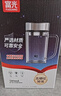 富光双层玻璃杯支持团购定制泡茶杯办公杯带把 大容量男女水杯子580ML 实拍图