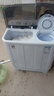 小鸭【官方店】半自动洗衣机迷你小型波轮大容量租房宿舍家用双桶双缸分区脱水甩干老式强力去污 13.5KG  洗8.5+脱5+强劲电机终生联保 双缸 实拍图