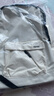 鹏境简约书包男背包初中女双肩包高颜值大容量高中大学生运动电脑包 简约书包-简约白【单包】 实拍图