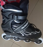 小状元 溜冰鞋成人轮滑鞋儿童可调码男女加厚合金支架旱冰鞋黑L码 实拍图