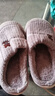 【福利价】小熊小兔棉拖秋冬季情侣保暖学生男拖鞋女居家棉拖鞋 小熊小兔棉拖-粉色 38-39 适合37-38 实拍图