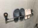 馨沛吸盘拖鞋架卫生间置物架免打孔浴室毛巾收纳架伸缩毛巾杆壁挂架 实拍图