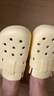 朴西厚底包头半拖女士夏外穿洞洞鞋 香蕉黄  39-40 实拍图