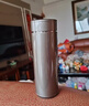 希诺保温杯男304不锈钢水杯大容量车载过滤茶杯子XN-7601灰色 420mL 实拍图