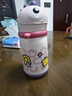 babycare儿童保温杯婴儿吸管水杯水壶不锈钢保温杯上学450ml-新旧款混发 实拍图