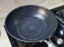 三禾炒锅涂层炒锅无涂层不粘锅带蒸屉带铲不锈钢钛炒菜锅30cm 实拍图