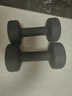 Keep哑铃男士健身家用彩色浸塑环保手铃亚铃肌肉训练墨灰色5kg*2 实拍图