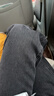 真维斯（Jeanswest）牛仔裤女冬季加绒宽松阔腿裤高腰加厚保暖拖地裤黑灰加绒S 实拍图