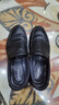 奥康（Aokang）官方春秋季流行商务休闲皮鞋软底男士舒适百搭一脚蹬鞋子 黑色 44 实拍图