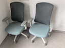 圣奥（sunon）蝴蝶椅 办公椅学习椅人体工学椅电脑椅商用转椅舒适家用转椅椅子 灰青色-白框-升降扶手-单档锁定 尼龙脚 实拍图