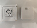 温湿度计婴儿房室内家用车内电子温湿度计迷你便携高精度传感器可壁挂 智能温湿度计-白色小巧*1 实拍图