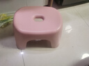 换鞋凳小凳子座椅小板凳可叠放加厚塑料凳高级感儿童学生寝室矮凳 樱花粉1个 实拍图