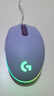 罗技（G）G102 有线游戏鼠标 淡紫色 RGB灯效 轻量化设计 吃鸡鼠标 赛博朋克 200-8000DPI 实拍图