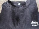 JEEP SPIRIT吉普卫衣男春季韩版圆领宽松男士百搭长袖打底衫 黑色 XL 实拍图