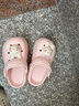 牧童儿童拖鞋夏男宝宝洞洞鞋软底女童卡通洗澡婴幼儿家居鞋萌兔粉180 实拍图