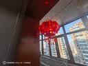 琉弦笙 灯笼大门挂的2026 新年装饰春节马年七彩水晶led走马旋转灯笼 福球45cm直径【一对】 实拍图