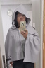 鸿星尔克（ERKE）连帽浴袍男女士便携吸水速干可穿式沙滩巾泡温泉游泳冲浪浴巾斗篷 实拍图