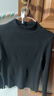 猫人打底衫女半高领黑色小香风修身内搭春季针织毛衣女装2026新款上衣 实拍图