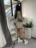 回力女鞋小白鞋新款秋季ins潮皮面鞋子女厚底休闲运动百搭透气板鞋女 米紫色【经典皮面，底厚4.5CM】 37 实拍图
