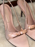CHARLES&KEITH缎面蝴蝶结尖头高跟凉鞋女生日礼物女神节礼物送女友CK1-60361556 Light Pink浅粉色 35 实拍图