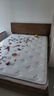 全友家居 胡桃木色实木床1.5米x2米高端大气主卧室双人大床原木轻奢风 实拍图