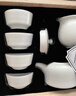 景德镇茶具陶瓷瓷器羊脂白玉功夫茶具泡茶壶套装整套家用高档送长辈礼物 羊脂玉白瓷茶具套装 实拍图