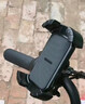 闪魔电动车手机支架摩托车电瓶车手机支架山地自行车手机支架防震适用外卖快递骑行手小牛九号爱玛雅迪 「横车把款」一键锁死-单手取放-骑行0抖动 实拍图