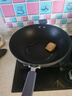 炊大皇炒锅不粘锅易洁少油烟平底炒菜锅煎锅34cm磁炉通用深蓝SL34CG 实拍图