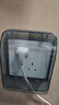 西门子（SIEMENS）开关插座防水盒 螺丝固定 暗装面板防溅盒 透明黑(可90°悬停) 实拍图