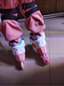乐秀（ROADSHOW）轮滑鞋儿童专业可调滑冰鞋男女童初学者轮滑鞋3-6-12岁RX1S溜冰鞋 【锁轮款】粉色单鞋送礼包 M 中码(32-35适合4-7岁) 实拍图