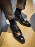 阿猫顿  皮鞋男商务正装鞋男士英伦系带鞋子青年时尚简约百搭防滑透气 黑色基础款 41 实拍图