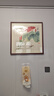 紫腾随轩齐白石装饰画新中式客厅背景墙面挂画卧室饭厅餐厅水墨虾壁画实木 牵牛花 60*60cm（有机玻璃）（默认红木色框） 实拍图