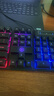 银雕(YINDIAO) K500键盘彩包升级版 机械手感 游戏背光电竞办公 USB外接键盘 全尺寸 黑色混光有线键盘 实拍图