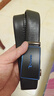 啄木鸟皮带男士新款自动扣真皮商务休闲腰带男纯牛皮百搭潮中青年裤带男 蓝标黑光面款【用断换新】 实拍图