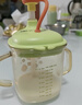 babycare儿童牛奶杯1-3岁以上宝宝喝水喝奶瓶PPSU刻度直饮吸管-满杯330ml 实拍图
