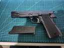新款高端AQK-1911黄河玩具发射器CS装备手炝快拆空挂玩具收藏模型 高定AQK1911（曜石色）标配 实拍图