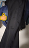 顶峰保罗（Dingfengbaoluo）美式复古长裤夏季高街休闲男士宽松直筒阔腿微喇裤SPD01黑色3XL 实拍图