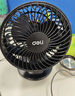 得力USB桌面风扇迷你轻音小电风扇家用卧室学生宿舍办公室台式桌面扇台夹扇 黑 实拍图