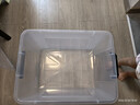 禧天龙塑料衣物收纳箱玩具整理箱84L 透明  3个装 带轮 实拍图