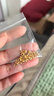 御邪足金999光面算盘珠隔断珠黄金垫片DIY手串手链金配饰 算盘珠:约0.03g（孔约1.2mm） 实拍图
