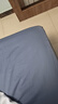 京东京造 60支长绒棉磨毛床笠 A类加厚纯棉床罩床垫保护套 1.8米床 灰蓝 实拍图