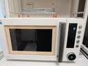 美的（Midea）空气炸微波炉烤箱一体机复古奶油风高颜值无油低脂大功率APP智能变频不锈钢内胆25L（PC23F5W） 实拍图