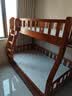 临稚胡桃木 儿童上下床实木高低床双层床上下铺床两层木床子母床 爬梯款 上铺宽1.0米下铺宽1.2米 实拍图