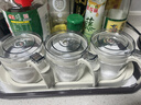 禧天龙玻璃调料盒调料瓶家用调料罐调味罐套装盐罐调味盒3件套带置物架 实拍图