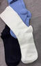 京东京造【100%纯棉】6双女式中筒袜子10A抑菌新疆棉袜休闲女防臭 彩色 实拍图