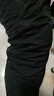 罗蒙（ROMON）休闲裤子男青年加绒裤男加厚保暖棉裤防风防水裤 黑色束脚4XL 实拍图