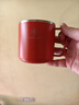 Daisy Leaf 304不锈钢结婚情侣轻奢高颜值抗菌刷牙杯漱口杯牙刷杯牙缸红色 实拍图