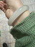 印象眸【38节礼物】天山翠玉手镯宽条飘绿玉石镯子送女友约55-56mm 实拍图